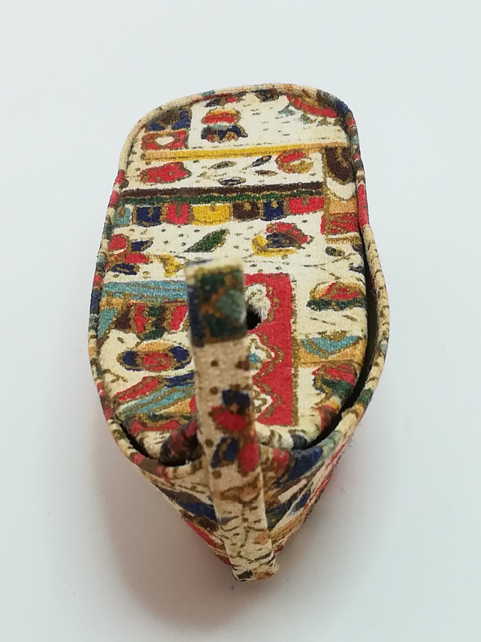 Miniature Handmade Artisan Fabric Boat (Miniature, suitable for printer's tray)