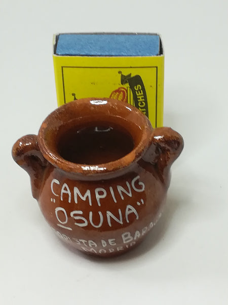 Miniature Ceramic Brown Vase/Flower Pot (Miniature, suitable for printer's tray)