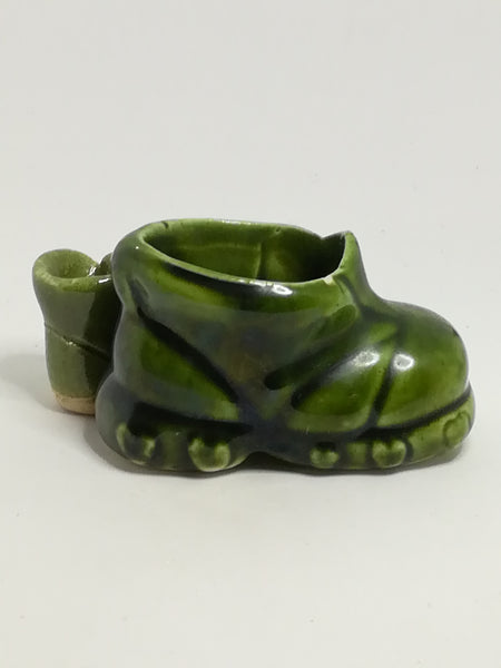 Miniature Green Ceramic Boots (Mismatched) (Miniature, suitable for printer's tray)