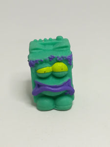Miniature Turquoise Blue Pencil Popper Purple Hair & Mouth & Yellow Eye (Miniature, suitable for printer's tray)