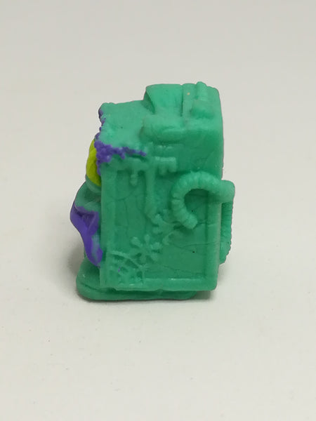 Miniature Turquoise Blue Pencil Popper Purple Hair & Mouth & Yellow Eye (Miniature, suitable for printer's tray)