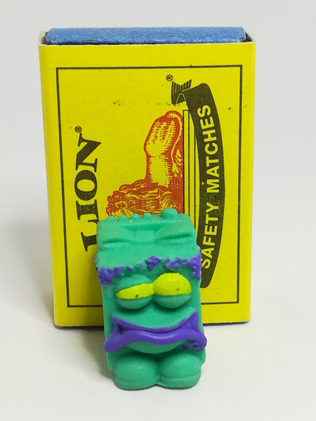 Miniature Turquoise Blue Pencil Popper Purple Hair & Mouth & Yellow Eye (Miniature, suitable for printer's tray)