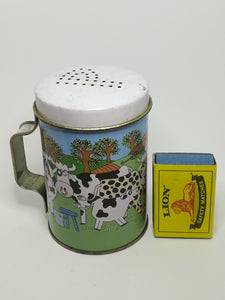 Large Aluminium Cow Salt & Pepper Shaker