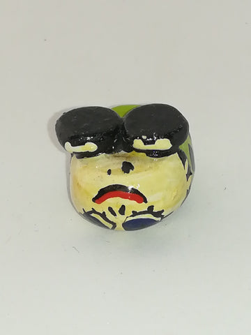 Miniature Caricature Green & Black Ladybird (Miniature, suitable for printer's tray)