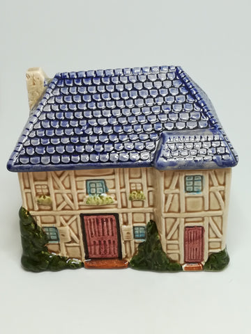 Small Ceramic House with Lid