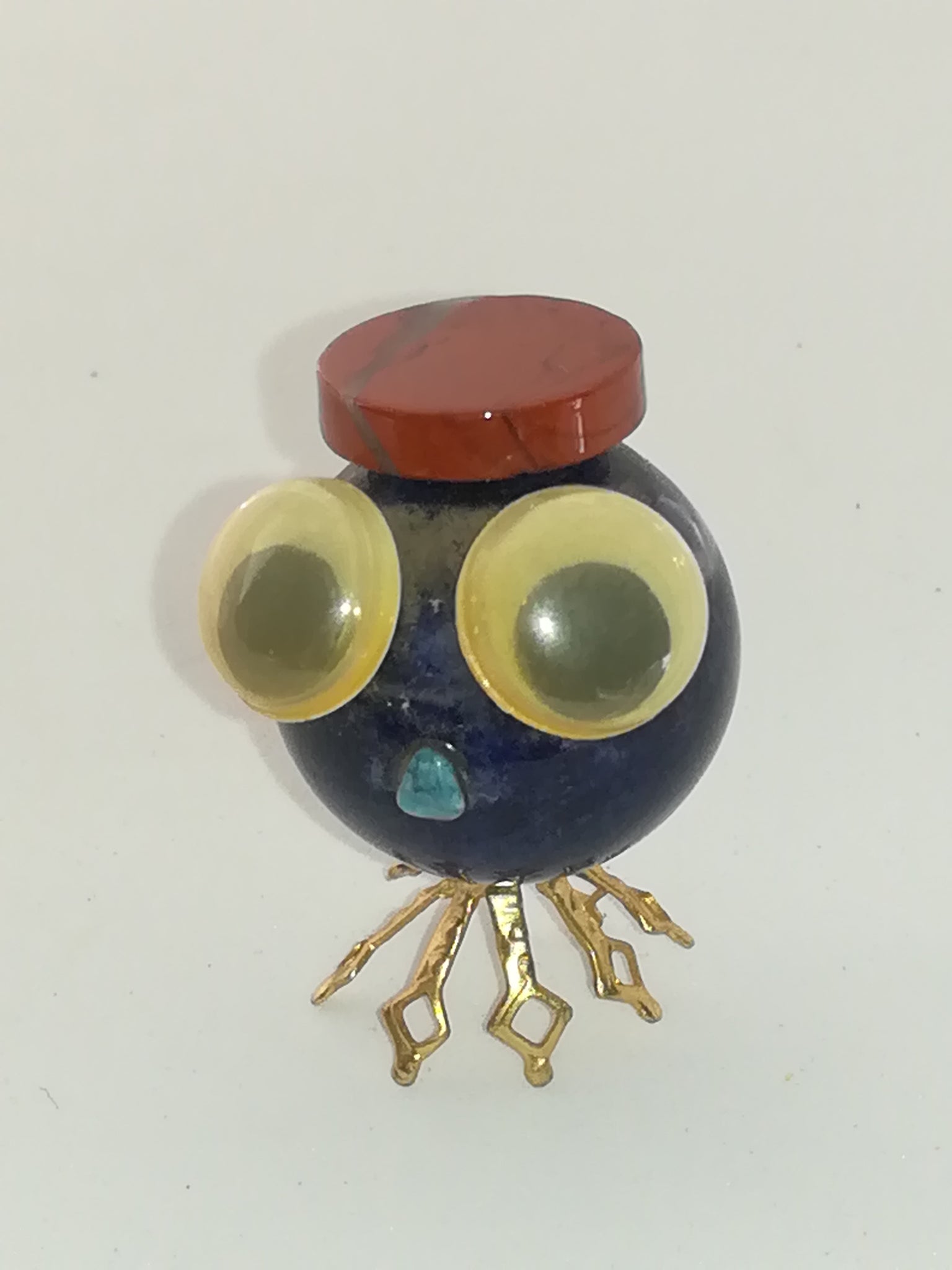 Miniature Abstract Gemstone with Big Wobbly Eyes - Style 1 (Miniature, suitable for printer's tray)