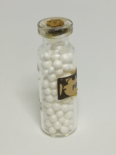 Miniature Bottle White Pills (Miniature, suitable for printer's tray)