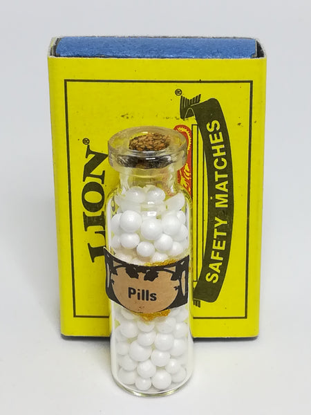 Miniature Bottle White Pills (Miniature, suitable for printer's tray)