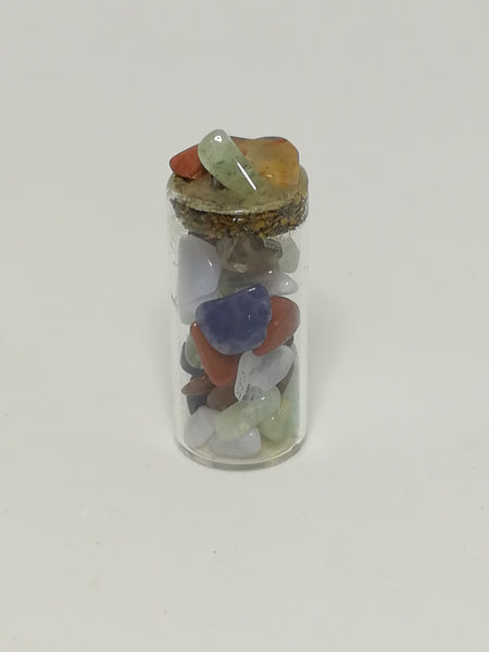 Miniature Bottle Colourful Pebbles (Miniature, suitable for printer's tray)