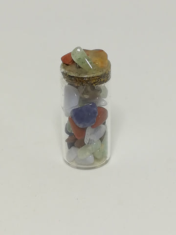Miniature Bottle Colourful Pebbles (Miniature, suitable for printer's tray)