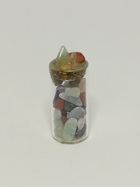 Miniature Bottle Colourful Pebbles (Miniature, suitable for printer's tray)