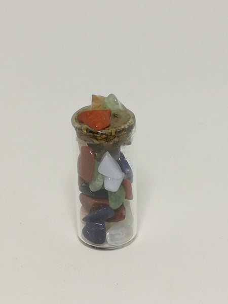 Miniature Bottle Colourful Pebbles (Miniature, suitable for printer's tray)