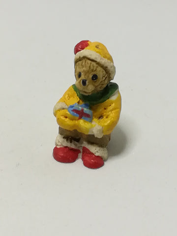 Miniature Christmas Teddy Bear - Style 2 (Miniature, suitable for printer's tray)