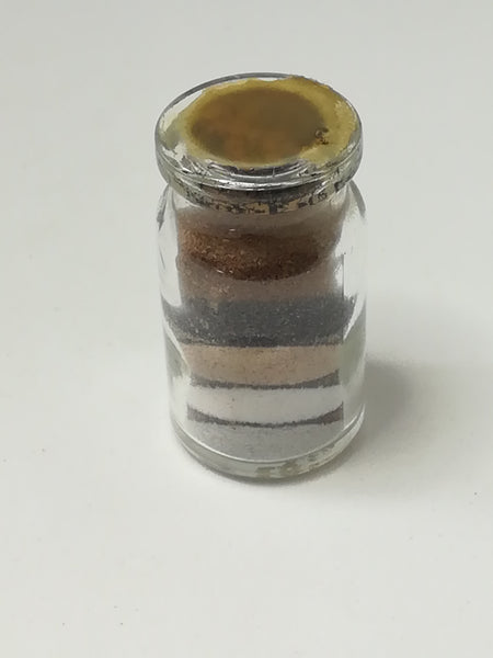 Miniature Sand Art in Glass Bottle (Relaxing Sand Colour) (Miniature, suitable for printer's tray)
