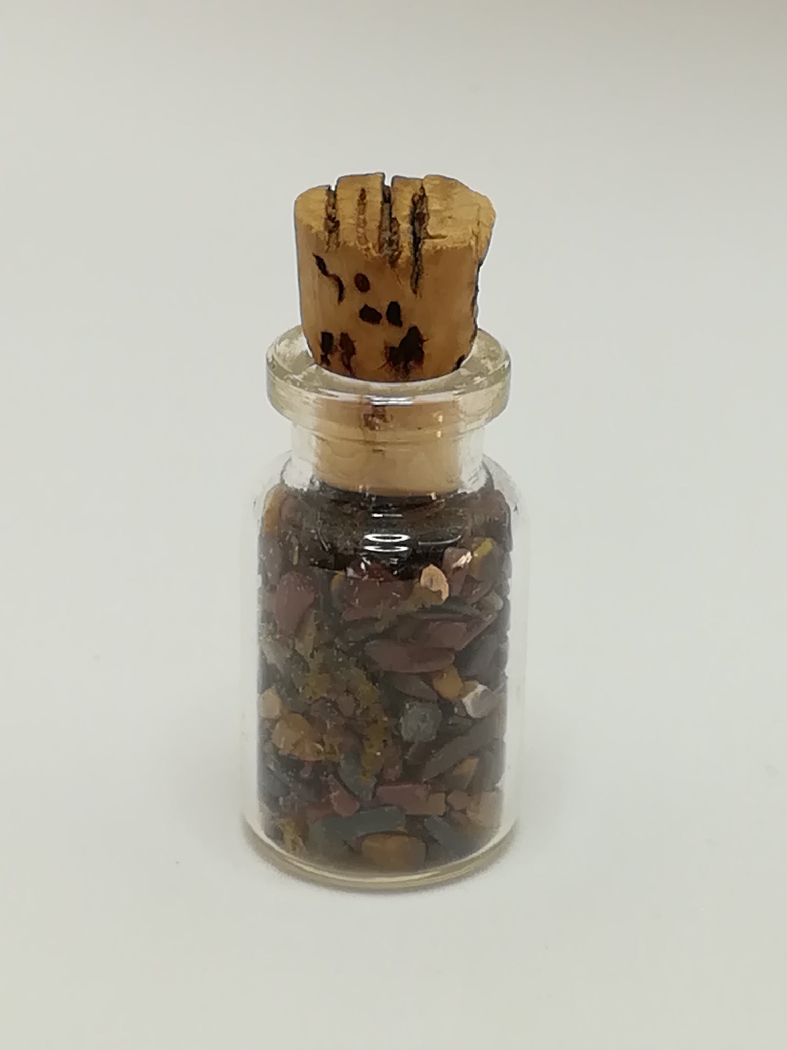 Miniature Glass Bottle with Pebbles (Miniature, suitable for printer's tray)