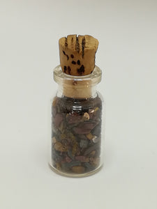Miniature Glass Bottle with Pebbles (Miniature, suitable for printer's tray)