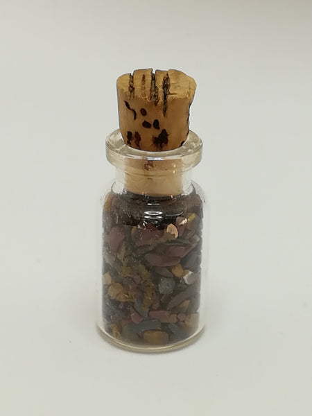 Miniature Glass Bottle with Pebbles (Miniature, suitable for printer's tray)