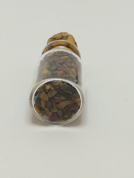 Miniature Glass Bottle with Pebbles (Miniature, suitable for printer's tray)