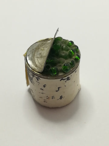 Miniature Tin of Peas (Miniature, suitable for printer's tray)