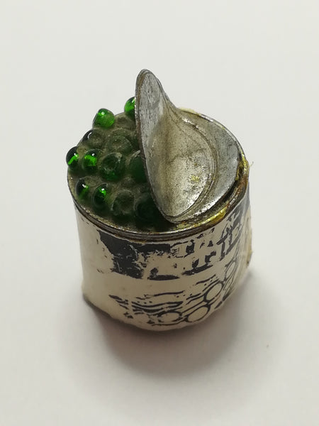 Miniature Tin of Peas (Miniature, suitable for printer's tray)