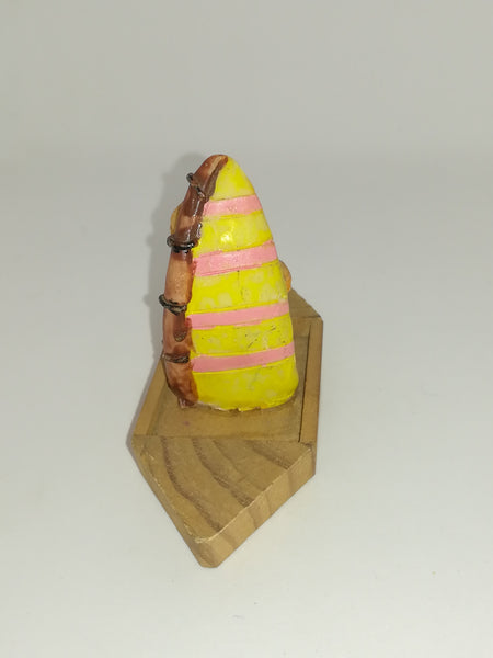 Miniature Bear in Canoe & Holding Surfboard (Miniature, suitable for printer's tray)