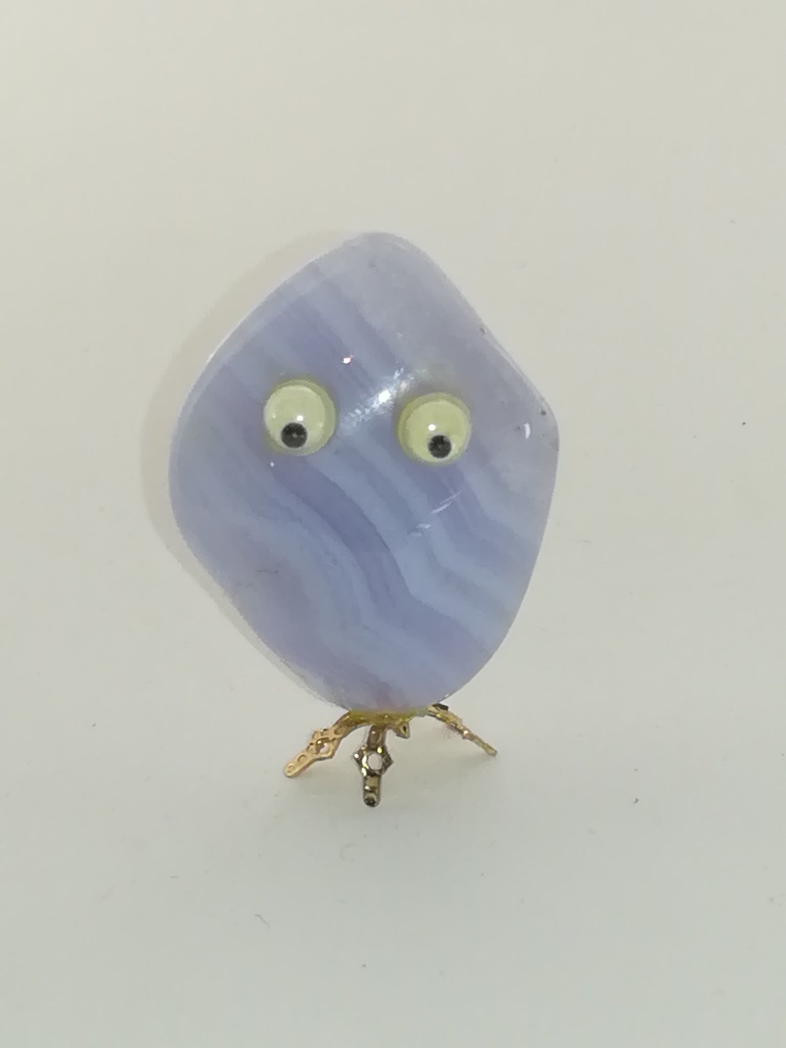 Miniature Abstract Gemstone with Small Wobbly Eyes - Style 2 (Miniature, suitable for printer's tray)
