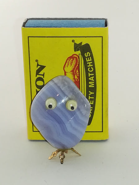 Miniature Abstract Gemstone with Small Wobbly Eyes - Style 2 (Miniature, suitable for printer's tray)
