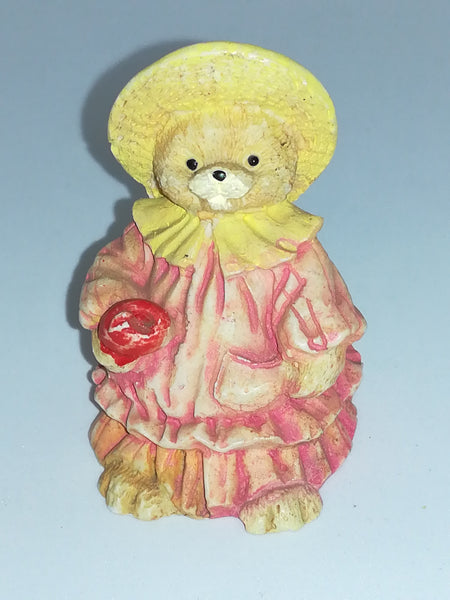 Small Ceramic 'Paddington Bear' Style Teddy Bear Lady