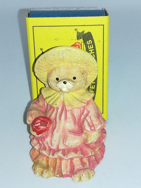 Small Ceramic 'Paddington Bear' Style Teddy Bear Lady
