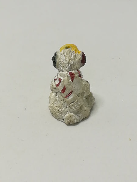 Miniature Polar Bear Wearing Scarf - Style 1 (Miniature, suitable for printer's tray)