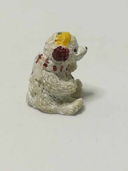 Miniature Polar Bear Wearing Scarf - Style 1 (Miniature, suitable for printer's tray)