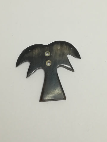 Miniature Plain Brown Wooden Palm Tree Outline Keyring (Miniature, suitable for printer's tray)