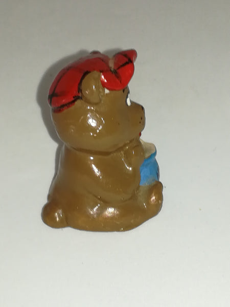 Miniature Winnie the Poo Style Bear Holding Honey Pot (Miniature, suitable for printer's tray)