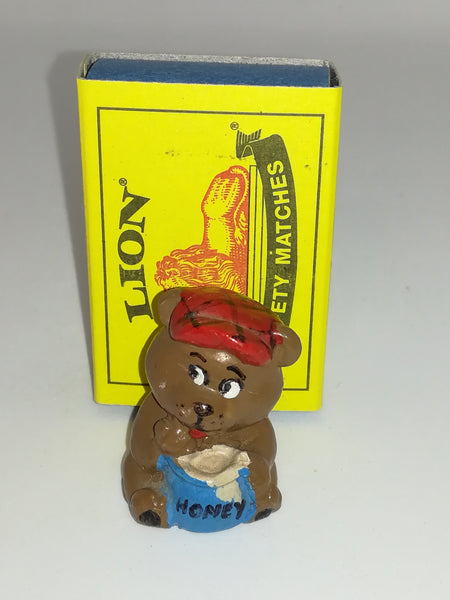 Miniature Winnie the Poo Style Bear Holding Honey Pot (Miniature, suitable for printer's tray)