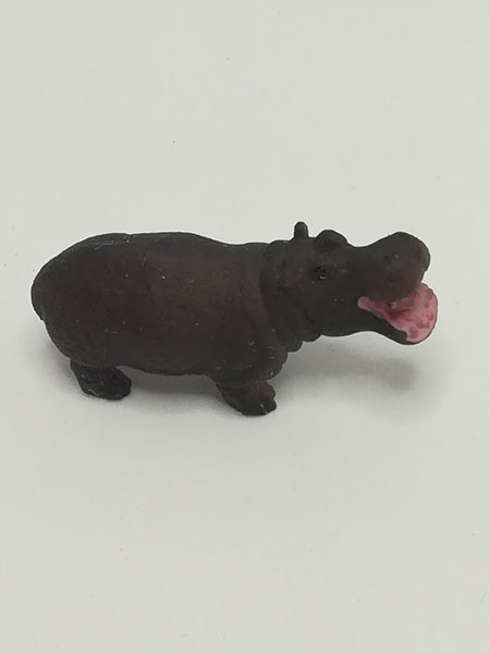 Miniature Dark Gray & Pink Hippopotamus (Miniature, suitable for printer's tray)