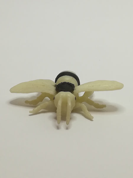 Miniature Black & White Striped Bee - like Schleich (Miniature, suitable for printer's tray)
