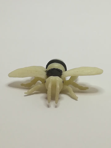 Miniature Black & White Striped Bee - like Schleich (Miniature, suitable for printer's tray)