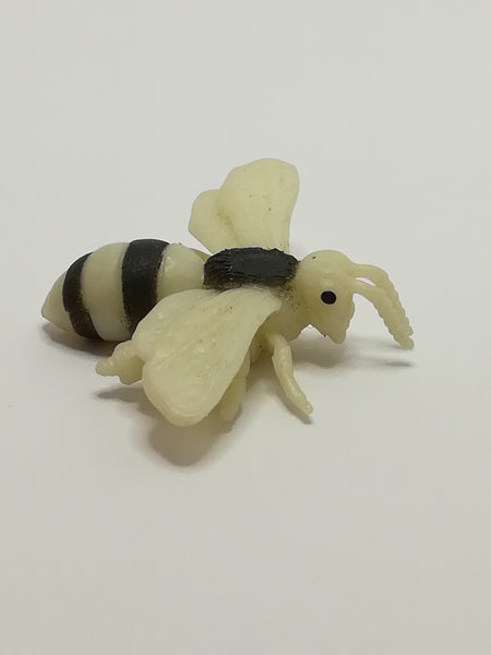 Miniature Black & White Striped Bee - like Schleich (Miniature, suitable for printer's tray)