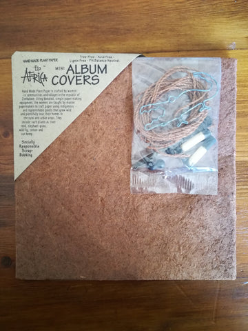 Mini Album Cover Handmade 'Recycled' Paper with Wire Crocodile (Eco-Africa)