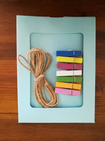 Miniso Photo Frame Blue (Cardboard)