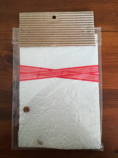 Red Flower on White Paper (Scrapbook Deco Card)