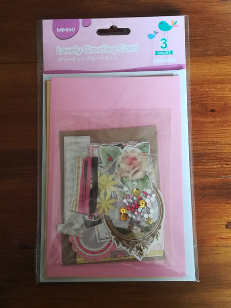 Miniso Lovely Greeting Cards (Pink)