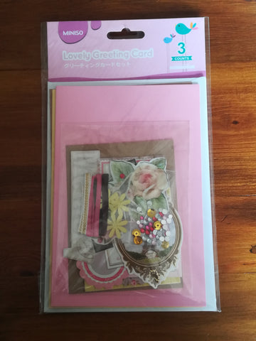 Miniso Lovely Greeting Cards (Pink)