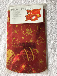 Pillow Gift Box Packaging Christmas (Large, Medium and Small)