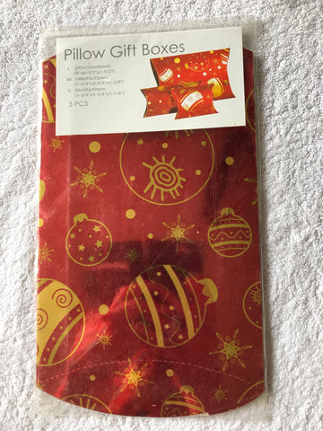Pillow Gift Box Packaging Christmas (Large, Medium and Small)