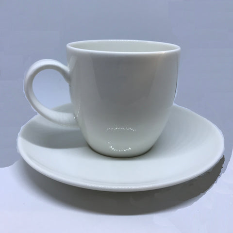 Teacup and Saucer White (Royal Fine China)