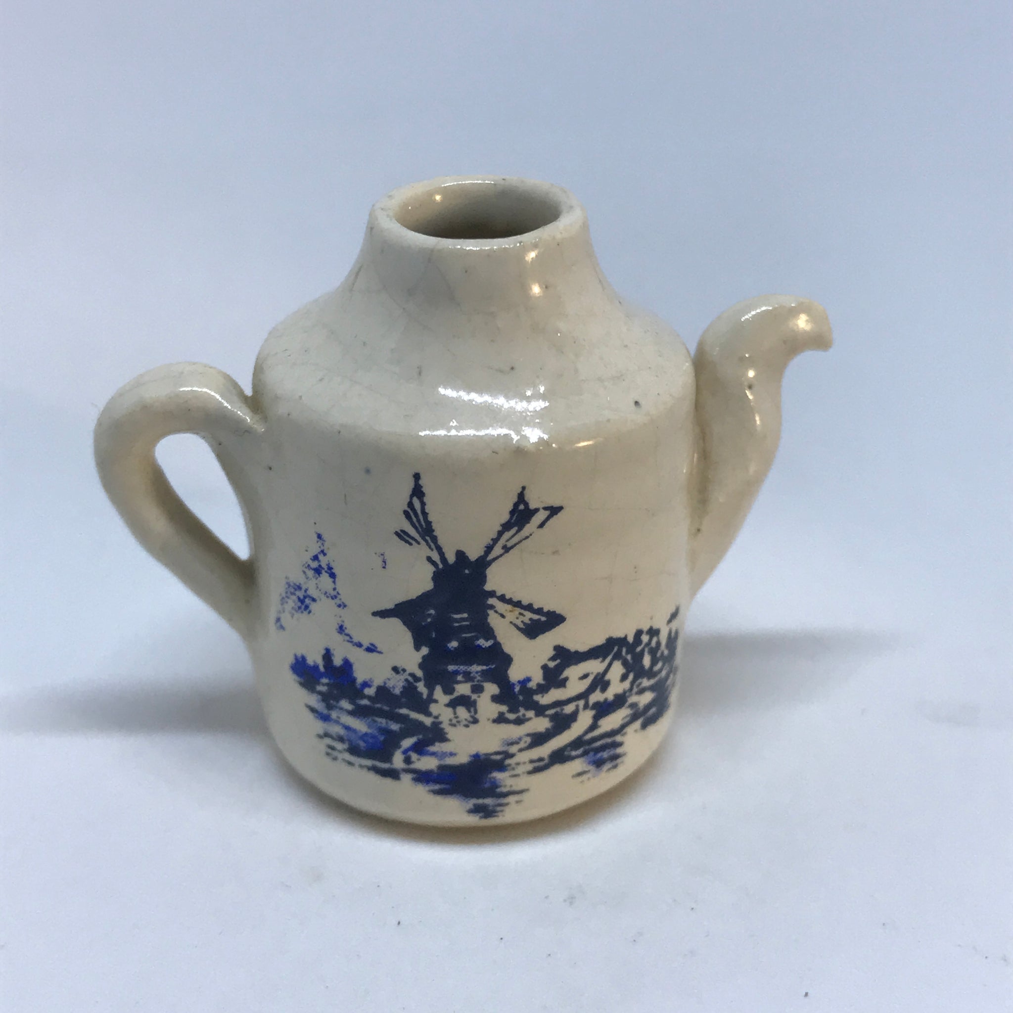 Miniature 'Delft' Teapot / Coffee Pot (Miniature, suitable for printer's tray)