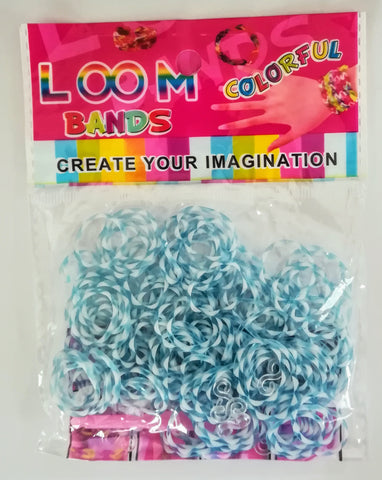 Loom Bands: Blue and White