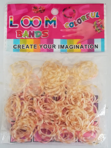 Loom Bands: Light Brown and White
