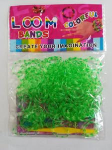 Loom Bands: Green and Clear